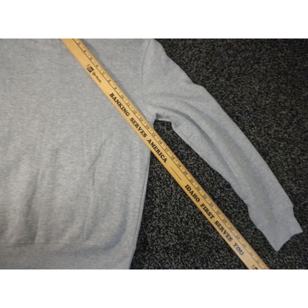Kansas Jayhawks Hoodie Sweatshirt Mens S Gray Full Zip J America Rock Chalk - Picture 9 of 9
